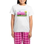 CafePress Camper Travel Trailer Camping Queen Pajamas Women's Novelty Cotton Pyjama Set, Comfortable PJ Sleepwear