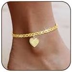HUASAI Initial Ankle Bracelets for Women Gold Anklets for Women Trendy Summer Beach Vacation Jewelry 2025