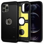 Spigen Tough Armor Back Cover Case Compatible with iPhone 12 Pro Max (TPU + Poly Carbonate | Black)