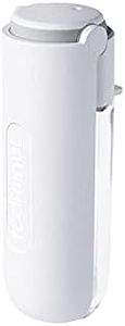 AFULILI 420ml Pet Water Bottle 180° Folding Portable Cat Dog Drinking Feeder for Outdoor Walking Traveling Leak-Proof Dog Food Adapter(White)