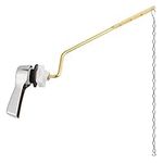 Universal Toilet Tank Flush Lever Replacement by Hibbent,Toilet Handle Replacement Trip Levers with Stainless Steel Flapper Chains for Most Side Mount Toilets,Toilet Repair Handle,Chrome Finish