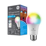 GE Cync Full Colour Direct Connect Smart Bulb A19, 60W Replacement, Bluetooth/Matter/WiFi Enabled, Works with Alexa, Google Assistant Without Hub, 1-Pack