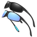 FAGUMA Polarized Sports Sunglasses For Men Cycling Driving Fishing 100% UV Protection