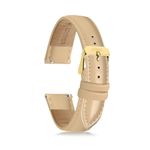 18mm Women's Watch Bands, 20mm Women's Leather Watch Bands, Easy Interchangeable Watch Band, Quick Release Buckle, Fits Many Brands (14mm, Cream/Gold Buckle)