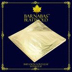 Barnabas Blattgold Gold Leaf [1000 Sheets, 6.3 Inch] - Imitation Loose Gold Foil Sheets for Painting, Arts and Crafts