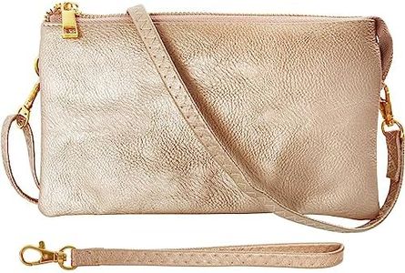 Humble Chic NY Vegan Leather Wristlet Purse for Women - Small Clutch Purse with Shoulder and Wrist Straps