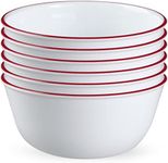 Corelle,Glass 28oz Red Band Bowl 6p