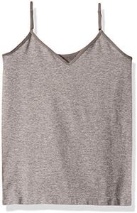 Playground Pals Girls' Seamless Cami, Heather Grey, XL