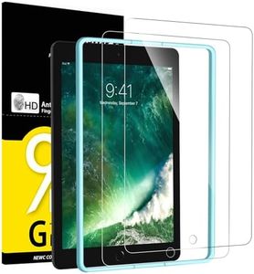 NEW'C 2 Pezzi, Pellicola Protettiva per iPad 9.7 (Model 2018/2017), iPad 6, iPad 5, iPad Pro 9.7, iPad Air 2/iPad Air, Pellicola Prottetiva, Trasparente, Resistente (Telaio di facile installazione)