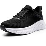 Harvest Land Women's Running Shoes Tennis Walking Sneakers Gym Non Slip Lightweight Jogging Sports Workout Fitness Shoes Black US9