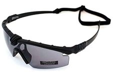 Nuprol Battle Pro Eye Protective Airsoft Glasses; Black; Standard Type; Smoked