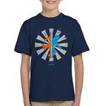 Cloud City 7 Portal Retro Japanese Kid's T-Shirt Navy Blue