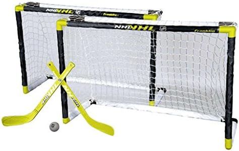 Franklin Sports NHL Mini Hockey 2 Goal Set