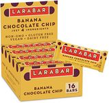 Larabar Gluten Free Bar, Banana Chocolate Chip, 1.6 oz Bars (16 Count), Whole Food Gluten Free Bars, Dairy Free Snacks