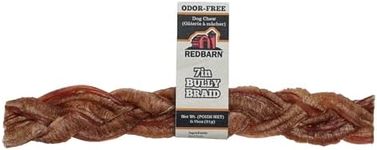 Redbarn Odor Free 7" Braided Bully Sticks for Dogs 1-Count