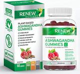 Renew Actives Ashwagandha Gummies, Ashwagandha Supplements, Great Taste Mixed Berry Flavor, Anxiety Relief, Restore Relaxation, Renew Your Energy, Non-GMO, Gluten-Free, Vegan, Made in Canada