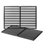 Outspark Matte Cast-Iron Cooking Grates (15 x 11.3) for Weber Spirit 200 Series, Spirit 500, Genesis Silver A, Grill Grids Parts for Weber 7521, 7522- Set of 2