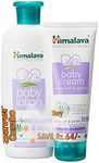 Himalaya Baby Lotion (200ml) and Cream (100g) Combo (Almond Oil, Olive Oil)