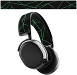 kwmobile Headband Pad Compatible with SteelSeries Arctis 7 / Arctis 9 / Arctis 9X / Arctis PRO Headphones - Elastic Nylon Replacement - Black/Neon Green