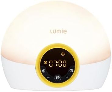 Lumie Bodyclock Rise 100 - Alarm Clock Simulates Sunrise & Sunset - Bedside Lamp with Customizable Light Intensity - Wake-Up Light, Night Light & Reading Light - with Warm LEDs