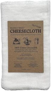 Regency Wraps 100% Cotton Food Grade Cheesecloth 36"X72" (2yds) For Basting Turkey, Canning, Cheese-making, Straining, Crafting, Bleach and Dye Free