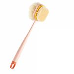 ANTIL'S 2-in-1 Body Bath Brush with Soft Bristles & Loofah | Long Handle Back Scrubber & Massage Brush for Exfoliating, Deep Cleansing & Smooth Glowing Skin | Shower Bath Brush for Men & Women