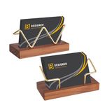 Sibba Business Card Holder Desk Display Stand Post Business Postcard Craft Show Flyer Wall Mount Catalog Case Owner Presentacion Decoration Appointment Reminder Office Organizers (W(Brown))