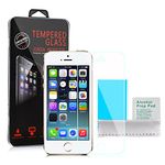 cadorabo ! Apple Iphone 5 / 5G / 5S Screen Protector, Premium Tempered Glass Screen Protector for Iphone 5