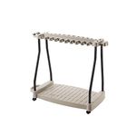 Suncast RTC1000 ® Premium Garden Tool Storage Cart Rack With Wheels Suitable For Small & Large Tools