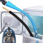 HIKI ZIKI Washing Machine Cleaning Tool, Dryer Vent Cleaner Kit for Universal Vacuum Cleaner, Flexible Dryer Lint Remover Hose Attachment Brush Lint Remover Power Washer and Dryer Vent Vacuum Hose