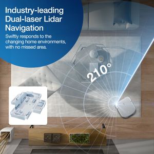 ECOVACS DEEBOT X2 OMNI Robot Vacuum Mop – 8000Pa, AI Navigation, Slim Design