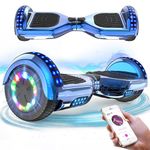 RCB Hoverboards for Kids and Adults 6.5 inch, Segways with Bluetooth - Speaker - Colorful LED Lights, Hover Board Gift for Kids and Teenager