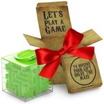 Money Maze Puzzle Box: Perfect Puzzle Money Holder and Brain Exercise for Kids and Teens - Learn Strategies to Get The Present Inside - Green