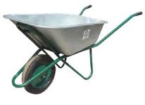 Bigapple Garden Wheel Barrow with 90L Water and 160kg Weight Loading Capacity for use in farm houses, construction sites & Gardening, etc. (Pack of 2) - comes with 1 wheel