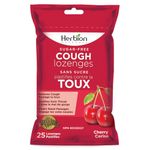 Herbion Naturals Sugar-Free Cough Lozenges with Natural Cherry Flavour, 25 Lozenges - Relieves Cough and Nasal Congestion; Soothes Sore Throat; For Adults and Children 12 years and above