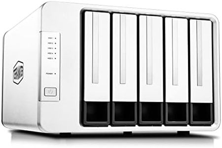 TERRAMASTER D5-300 USB3.1 (Gen1) Type C 5-Bay External Hard Drive Enclosure Support RAID 0, RAID 1, RAID 5, RAID 10, Clone, JBOD, Single Disk Hard Disk RAID Storage (Diskless)