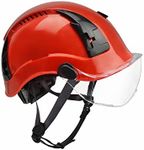 Malta Dynamics APEX ANSI Z89.1 Type 1 Safety Helmet for Construction, with Air Vents and Adjustable Head Band, Lightweight Work Helmet for Safety and Protection - Helmet with Clear Visor