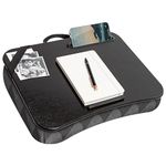 LapGear Designer Lap Desk with Phone Holder and Device Ledge - Gray Argyle - Fits up to 15.6 Inch Laptops - Style No. 45438