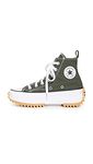 Converse Women's Run Star Hike Sneakers, Cargo Khaki/White/Black, 7.5 Medium US