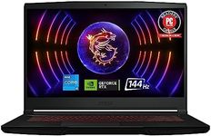 MSI Thin GF63 Gaming Laptop: Intel Core i5-12450H GeForce RTX 2050, 15.6" FHD, 144Hz, 8GB DDR4, 512GB NVMe SSD, Type-C USB 3.2 Gen 1, Cooler Boost 5, Win 11 Home: Black 12UCX-484US