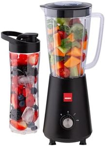 Sensio Home Personal Blender Smoothie Maker - BPA Free 1L Jar & 600ml Portable Sports Bottle, Electric Blender for Fruit, Vegetables, Protein Shakes, Crush Ice & Frozen Fruit, 2 Speed + Pulse 350W