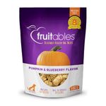 Fruitables Baked Dog Treats, Pumpkin Treats for Dogs, Healthy Low Calorie, Free of Wheat, Corn and Soy - Pumkin & Blueberry 198g