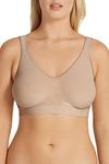 Playtex Women's Microfibre Comfort Flex Fit Wirefree Bra, Nude, S