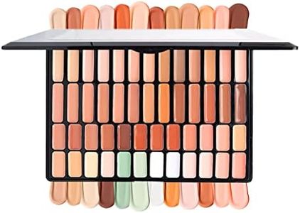 50 colores Corrector Tonos Crema Paleta Cobertura completa Corrector facial Base de maquillaje Contorno Maquillaje Resaltador/Aclarar, Neutralizar, Contorno oscuro Kit de imprimación facial