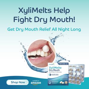 XyliMelts Dry Mouth Relief Tablets, 80-Pack