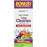 Detox Cleanse, Purely Inspired 7 Day Cleanse and Detox Pill, Acai Berry Cleanse, Whole Body Cleanse Detox for Women & Men, Body Detox with Senna Leaf & Digestive Enzymes, 42 Acai Berry Capsules