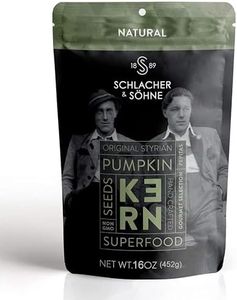 Schlacher & Söhne Styrian Pumpkin Seeds, 100% Pure & Natural, Premium Quality Pepitas, Healthy Snacks, Raw, Keto Friendly, Unsalted, Full of Proteins, Made in Austria (1 Pound, Natural Seeds)
