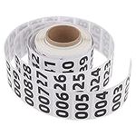 Scicalife Inventory Labels Consecutively Numbered Labels 1-1000 Number Stickers Number Inventory Stickers for Inventory Storage Classification Use White