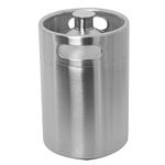 LuckyHigh 5L 170 Oz Beer Keg 304 Stainless Steel Draft Beer Bottle Portable Homebrewing Beer Barrel