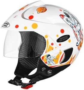 Studds Marshall D2 Open Face Kids Helmet (Boy's, White - XXXS)